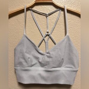 ALO Yoga Light Gray alosoft lavish bra